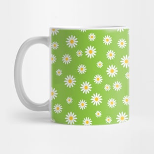 Cool Pattern Neck Gator Green Daisy Pattern Mug